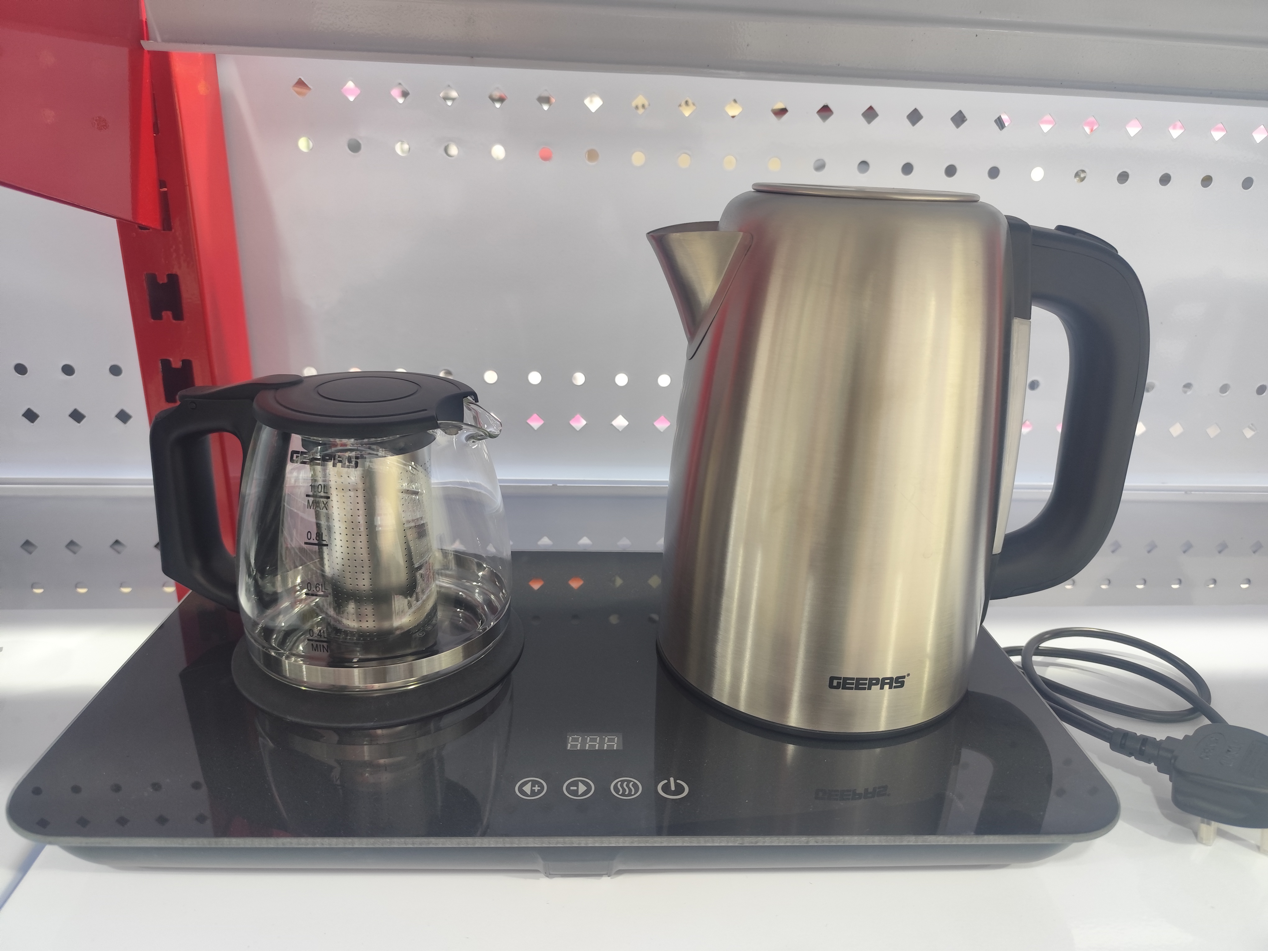 چای ساز دو قلو استیل جیپاس مدل GTM38045